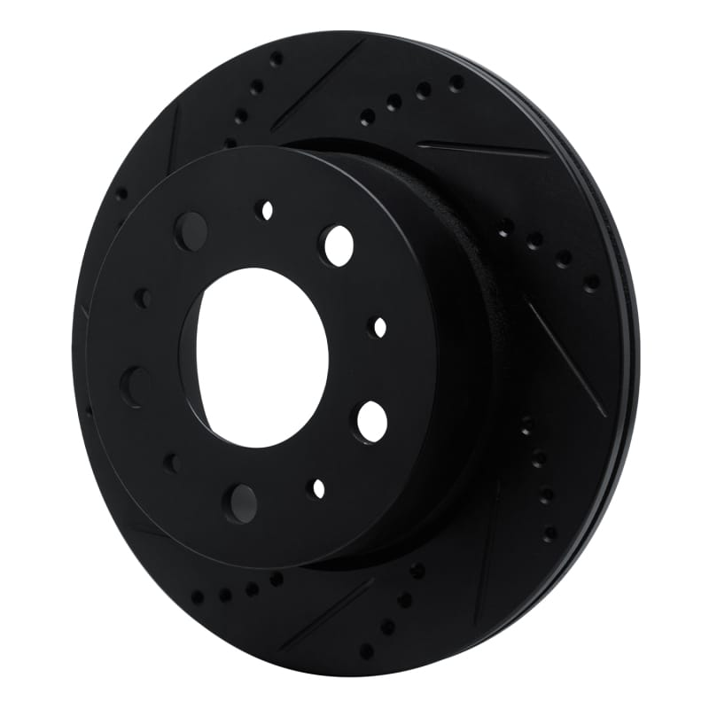 R1 14-21 Ram Promaster 2500 Rear Left Drilled & Slotted Black Brake Rotor - 633-40117L thumbnail 2