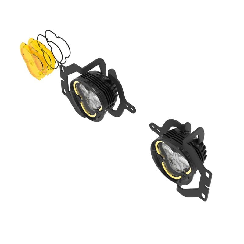 KC HiLiTES FLEX ERA 3 Dual Mode SAE Fog Lights - 2-Light Master Kit for Jeep JL/JT Sport Bumpers thumbnail 5