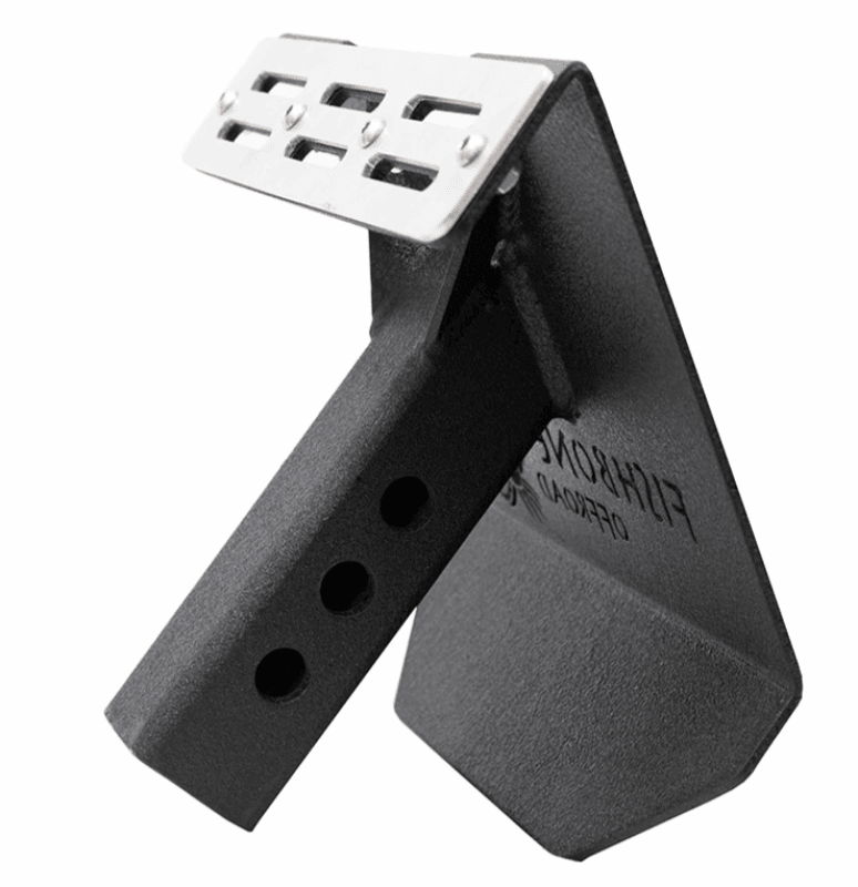 Fishbone Offroad 2In Receiver Hitch Mounted Step - Black Powdercoat Steel