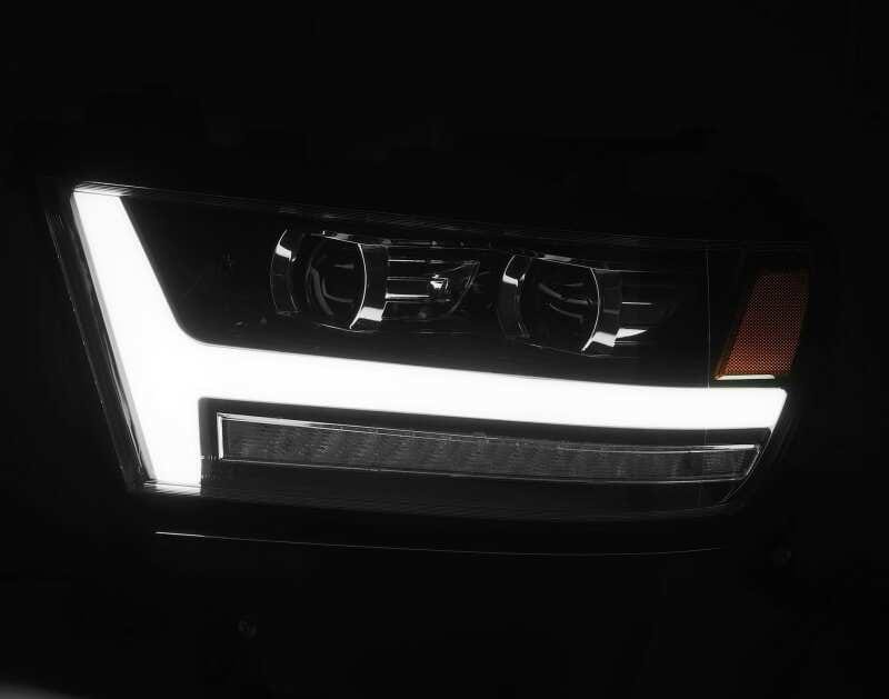 AlphaRex 19-20 Dodge Ram 1500 LUXX LED Proj Headlights Plank Jet Blk w/Activ Light/Seq Signal/DRL thumbnail 3