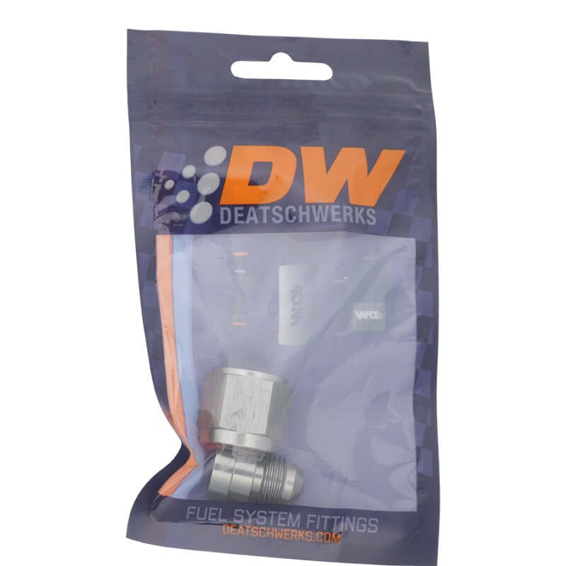 DeatschWerks 8AN Female Flare to 6AN Male Flare Reducer - Anodized DW Titanium thumbnail 2