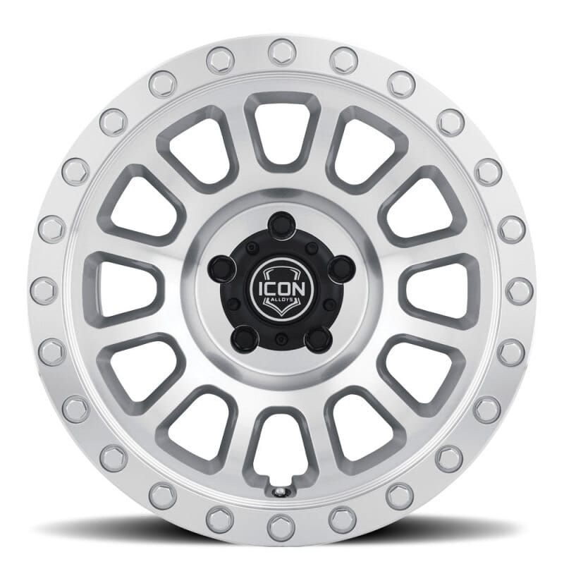 ICON Hulse 18x9 8x6.5 12mm Offset 5.5in BS Silver Machined thumbnail 3