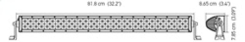 Hella Value Fit Sport 32in - 180W LED Light Bar - Dual Row Combo Beam thumbnail 3