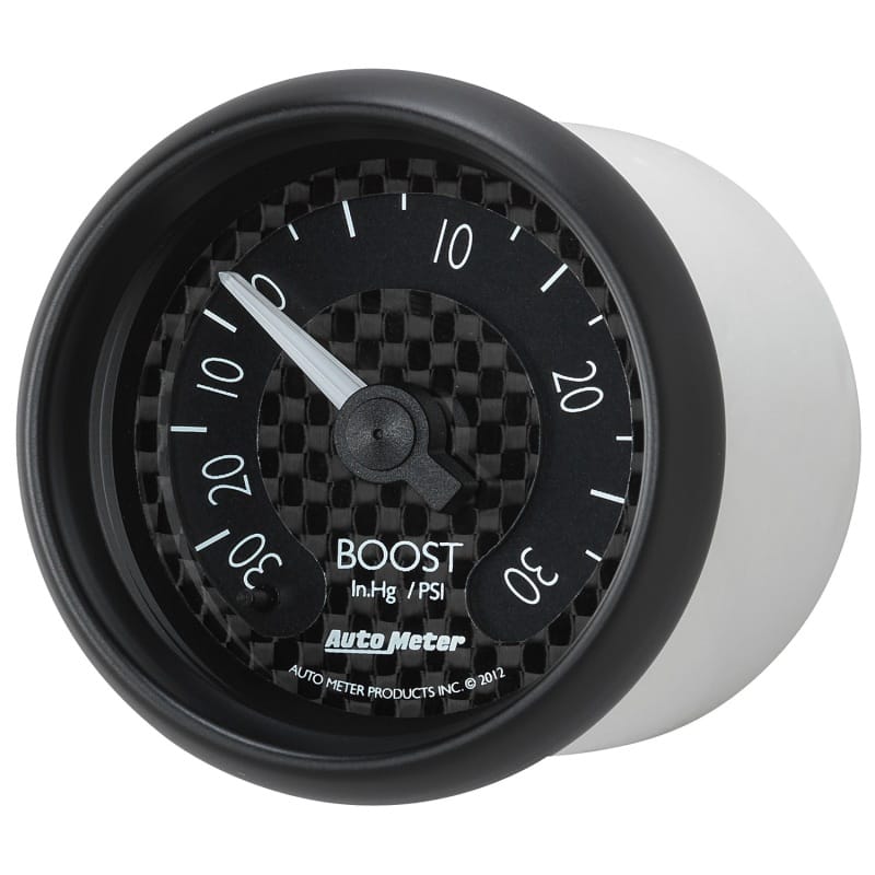 Autometer GT Series 52mm Mechanical 30 In Hg/30 psi Vacuum/Boost Gauge thumbnail 2
