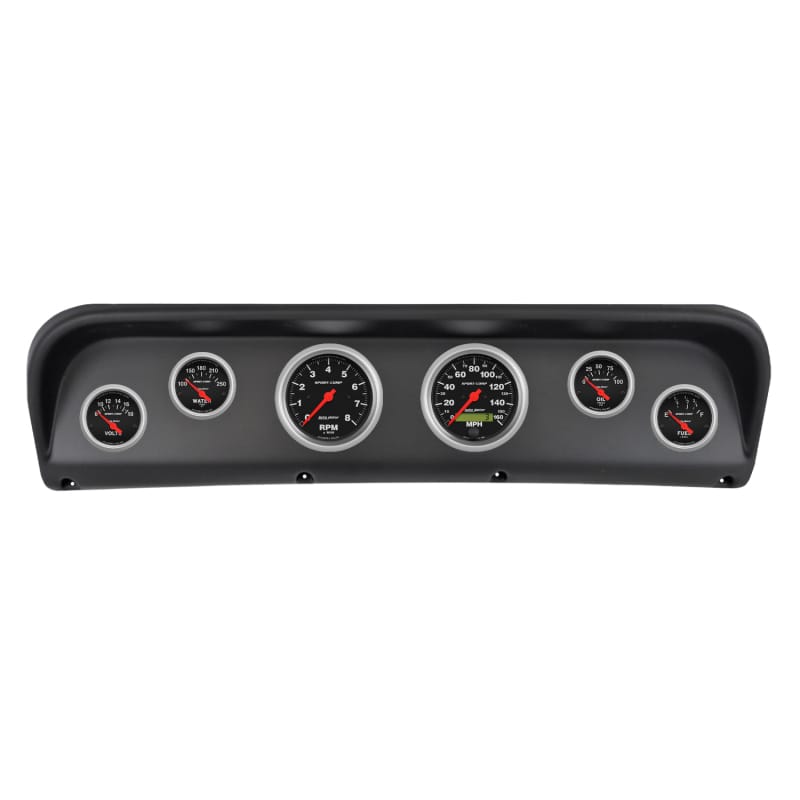 Autometer Sport-Comp Direct Fit Dash Kit 67-72 Ford F100 (2 x 3-3/8in. / 4 x 2-1/16in.)