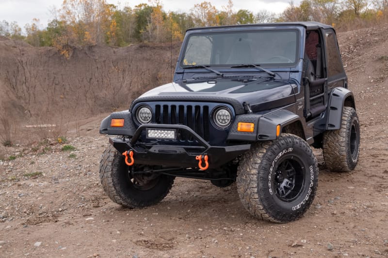 Bushwacker 97-06 Jeep Wrangler Trail Armor Front Corners - Black thumbnail 3