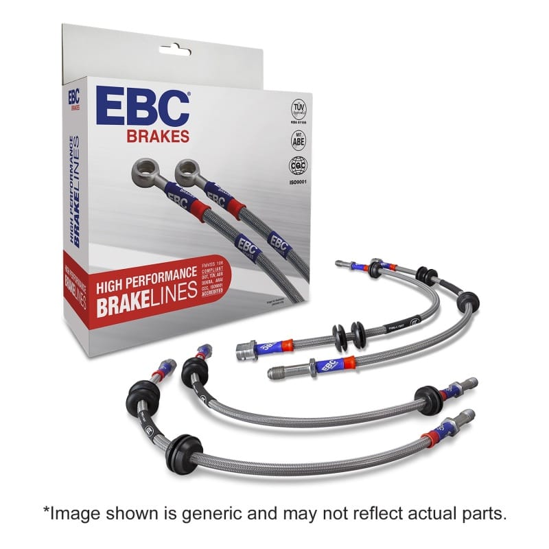 EBC 90-96 Jeep Wrangler 2.5L ABS Stainless Steel Brake Line Kit