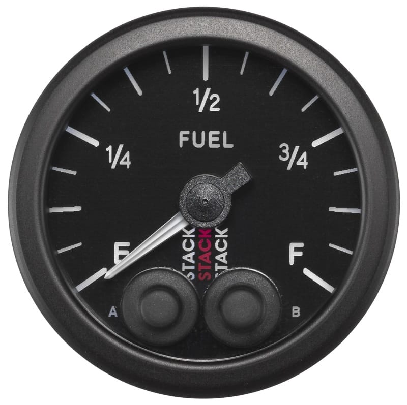 Autometer Stack 52mm 0-280 Ohm Programmable Pro-Control Fuel Level Gauge - Black thumbnail 2