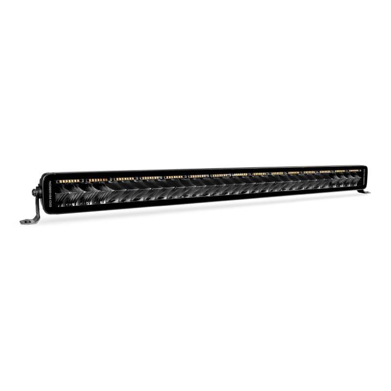 Go Rhino Xplor Blackout Combo Series Dbl Row LED Light Bar w/Amber (Side/Track Mount) 32in. - Blk thumbnail 4
