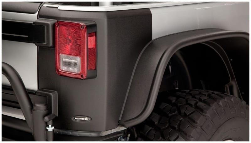 Bushwacker 07-18 Jeep Wrangler Trail Armor Rear Corners - Black - 14009 thumbnail 2