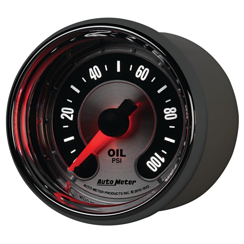Autometer American Muscle 52mm Full Sweep Electric 0-100 PSI Oil Pressure Gauge thumbnail 2