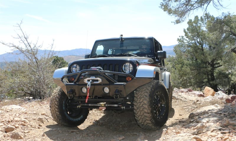 Rampage 2007-2018 Jeep Wrangler(JK) Recovery Bumper Front - Black thumbnail 2