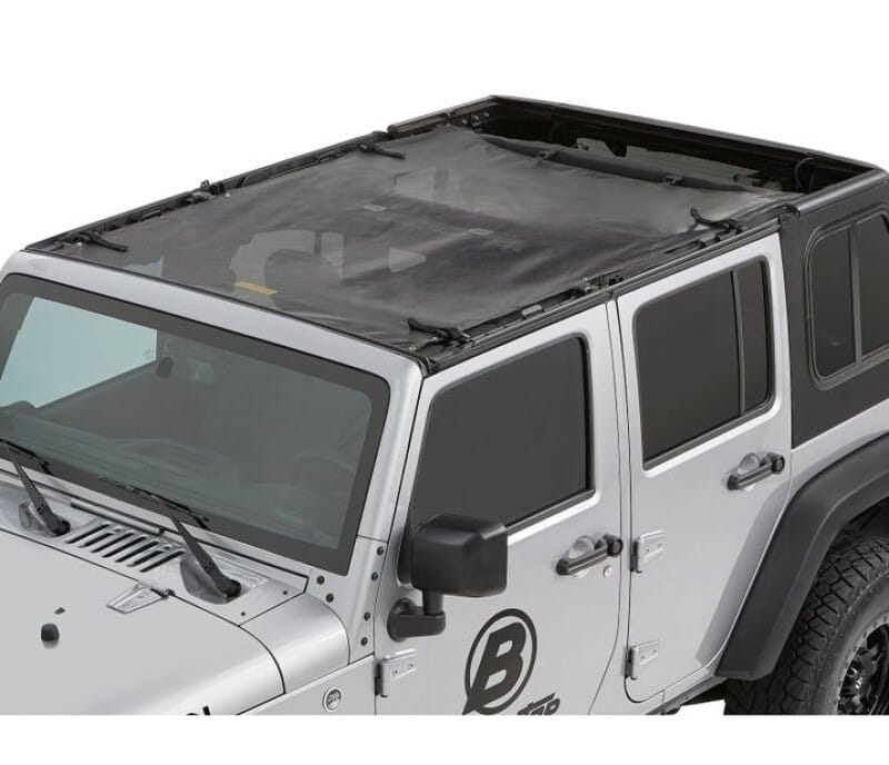 Bestop 07-18 Jeep Wrangler JK 4-Door Sun Safari Bikini (Mesh)