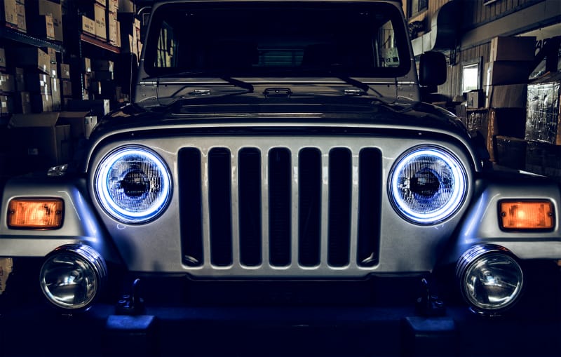 Oracle Jeep Wrangler TJ 97-06 LED Waterproof Halo Kit - White thumbnail 3