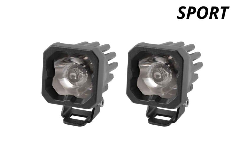Diode Dynamics Stage Series C1 LED Pod Sport - White Flood Standard RBL (Pair) thumbnail 2