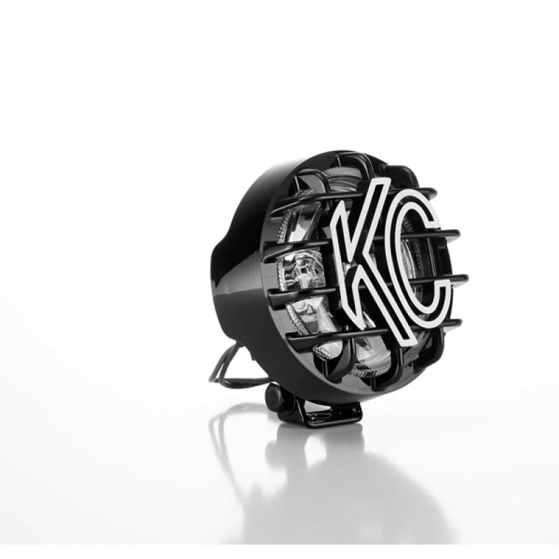 KC HiLiTES Rally 400 4in. Round Halogen Light 55w Spread Beam (Single) - Black thumbnail 4