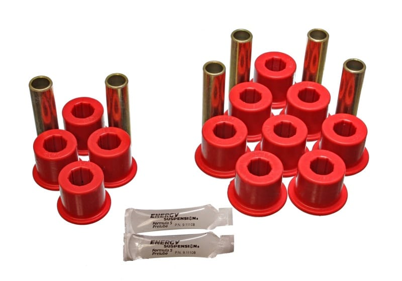 Energy Suspension Rear Spring Bushing Set - Red - 5.2113R