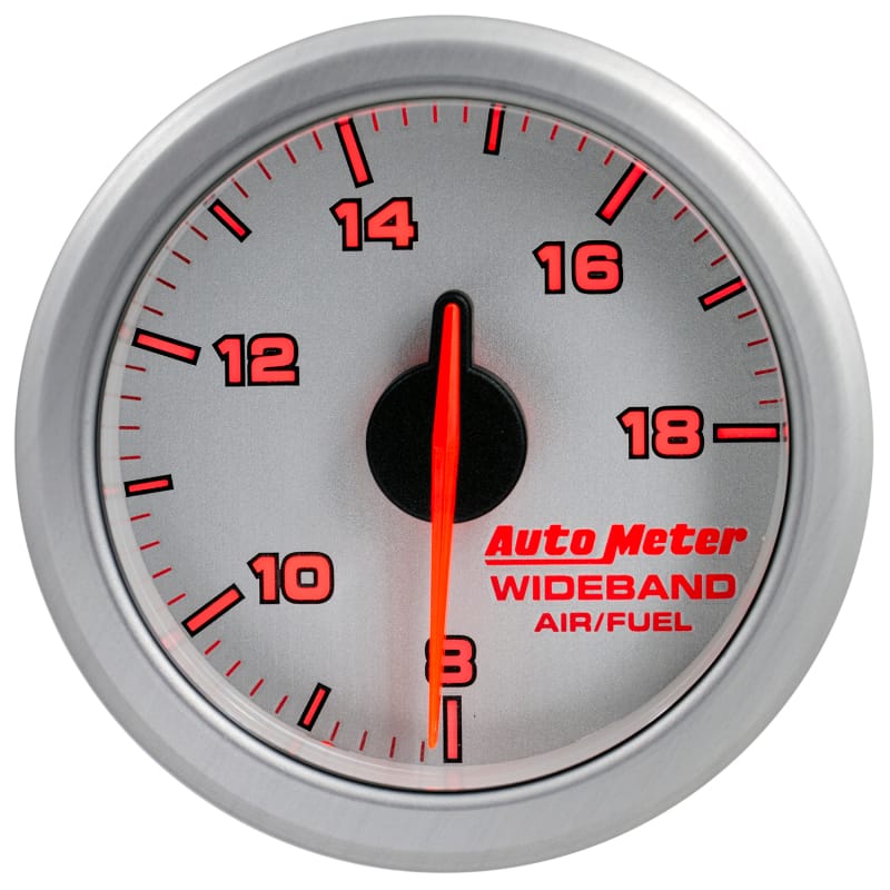 Autometer Airdrive 2-1/6in Wideband Air / Fuel Gauge 10:1-17:1 ARF Range - Silver thumbnail 4