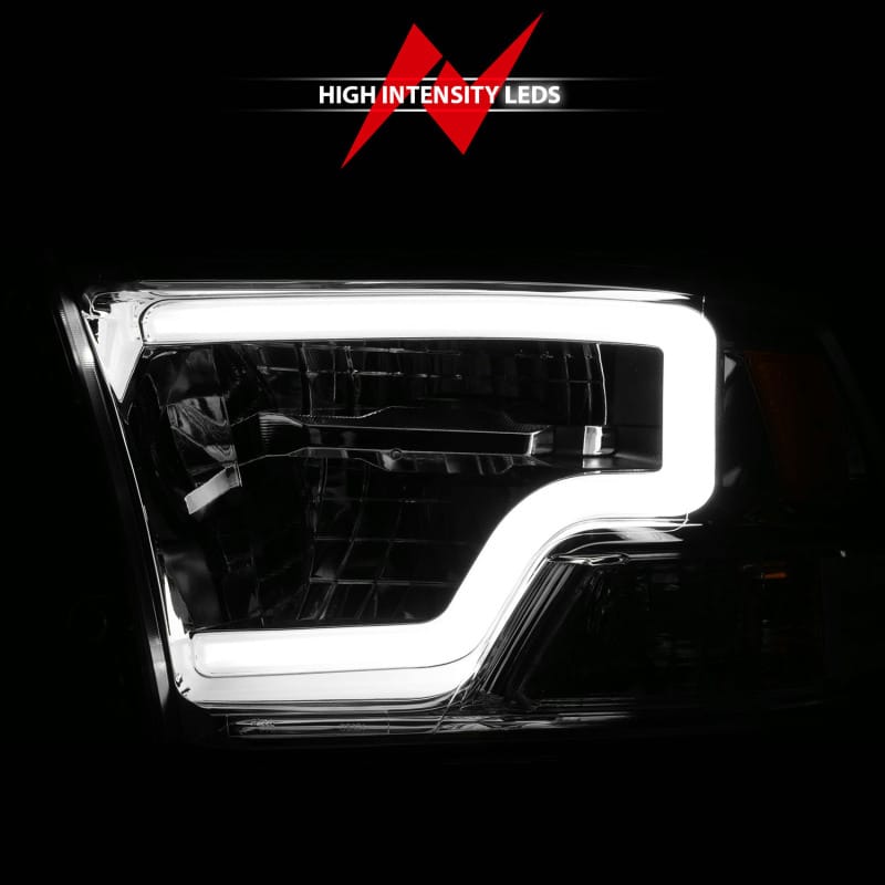 ANZO 2009-2020 Dodge Ram 1500 Full LED Square Projector Headlights w/ Chrome Housing Chrome Amber thumbnail 7