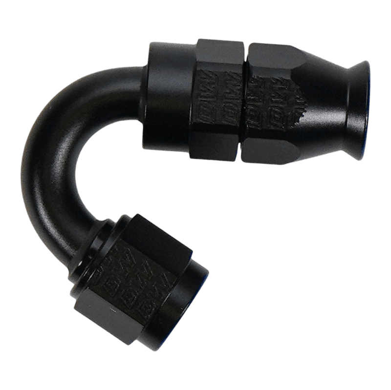 DeatschWerks 6AN Female Flare Swivel (Incl Ferule/Olive) 150-degree Hose End PTFE