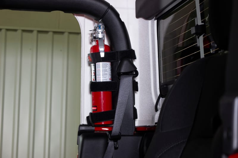 Fishbone Offroad Padded Roll Bar Black Fire Extinguisher Holder thumbnail 4