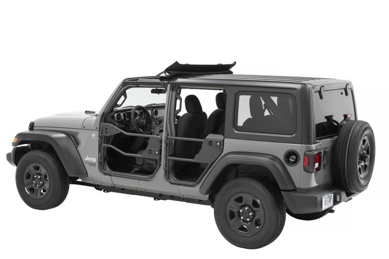 Bestop 20-26 Jeep Gladiator / 18-26 Wrangler JL 4-Door Element Doors (Rear Matte Black) thumbnail 2