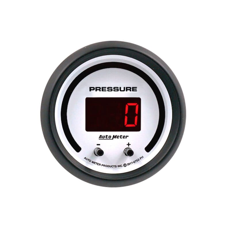 Autometer 52.4mm White Switchable 0-1600 PSI/0-110 BAR Fluid Pressure Phantom Elite Digital Gauge thumbnail 3