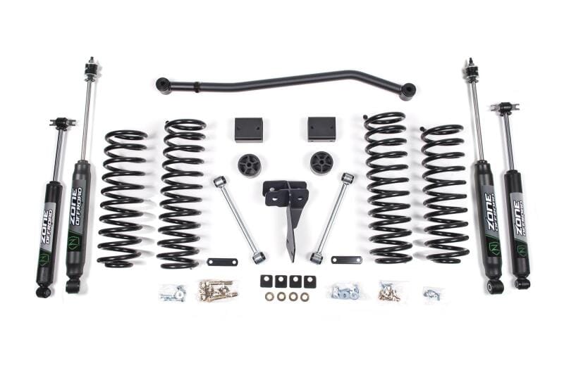 Zone Offroad 12-18 Jeep JK 2dr 4in Suspension Kit