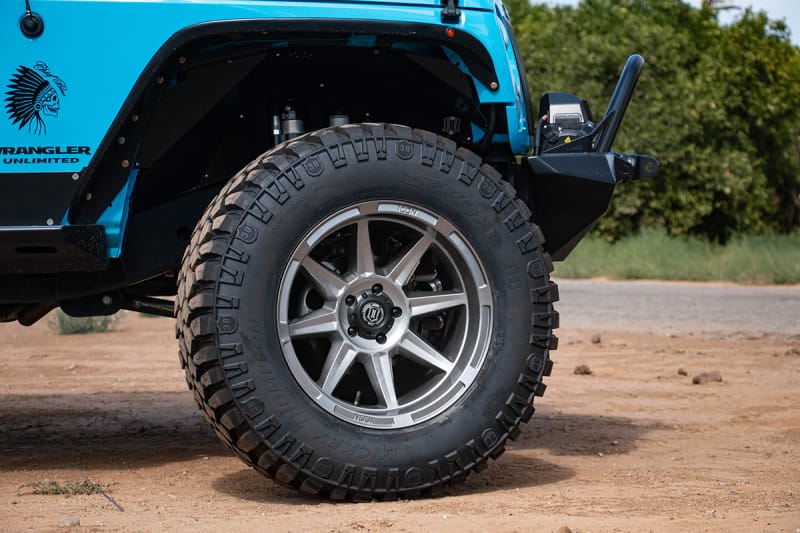 ICON Bandit 20x10 5x5 -24mm 4.5in BS 71.50mm Bore Gun Metal Wheel thumbnail 3