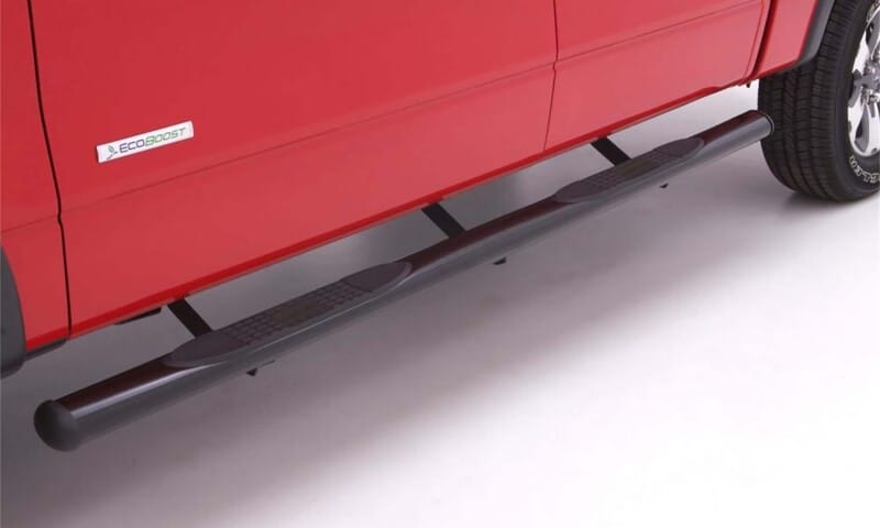 Lund 09-17 Dodge Ram 1500 Quad Cab 4in. Oval Straight Steel Nerf Bars - Black thumbnail 3