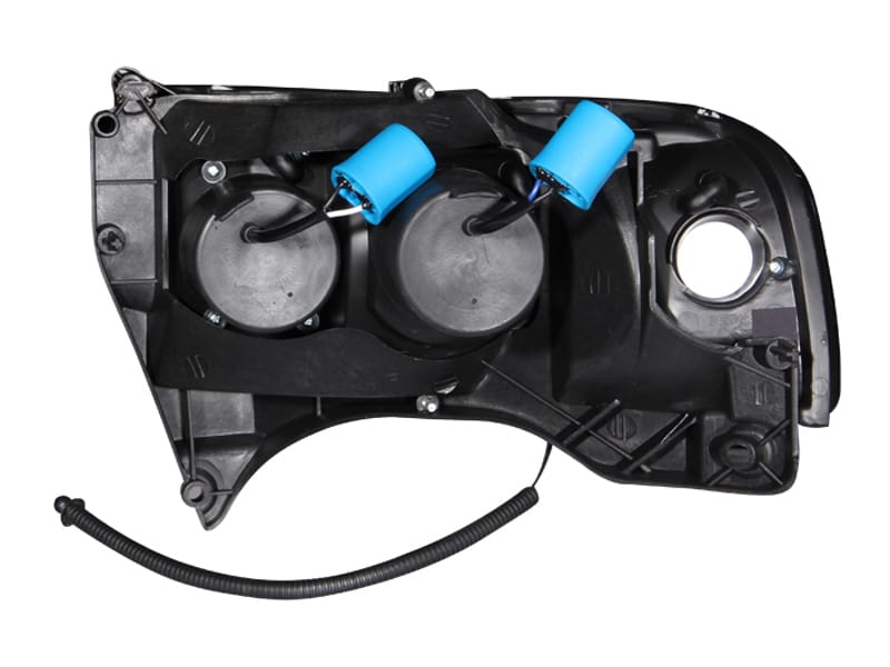 ANZO 1994-2001 Dodge Ram Projector Headlights w/ Halo Black - 111196 thumbnail 2