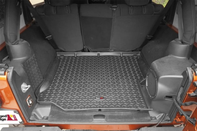 Rugged Ridge Floor Liner Cargo Black 2007-2018 Jeep Wrangler Unlimited JK 4 Dr thumbnail 2