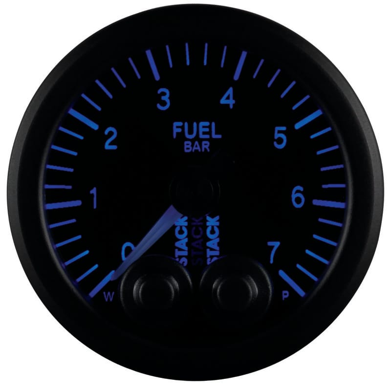 Autometer Stack 52mm 0-7 Bar M10 Male Pro-Control Fuel Pressure Gauge - Black thumbnail 3