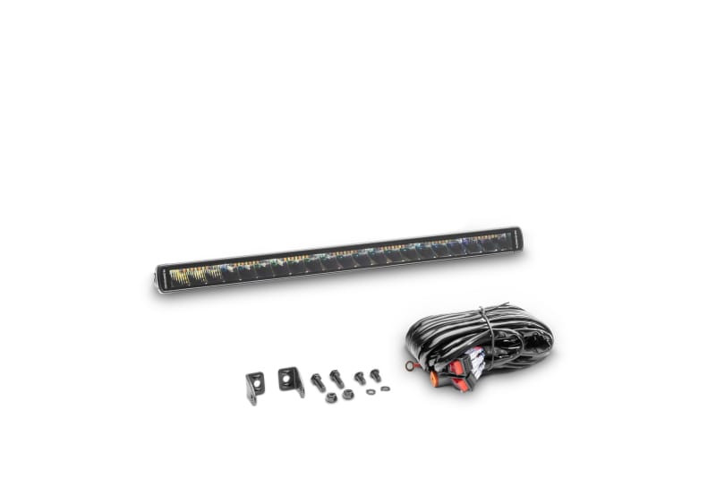 Go Rhino Xplor Blackout Combo Series Sgl Row LED Light Bar w/Amber (Side/Track Mount) 20.5in. - Blk thumbnail 2
