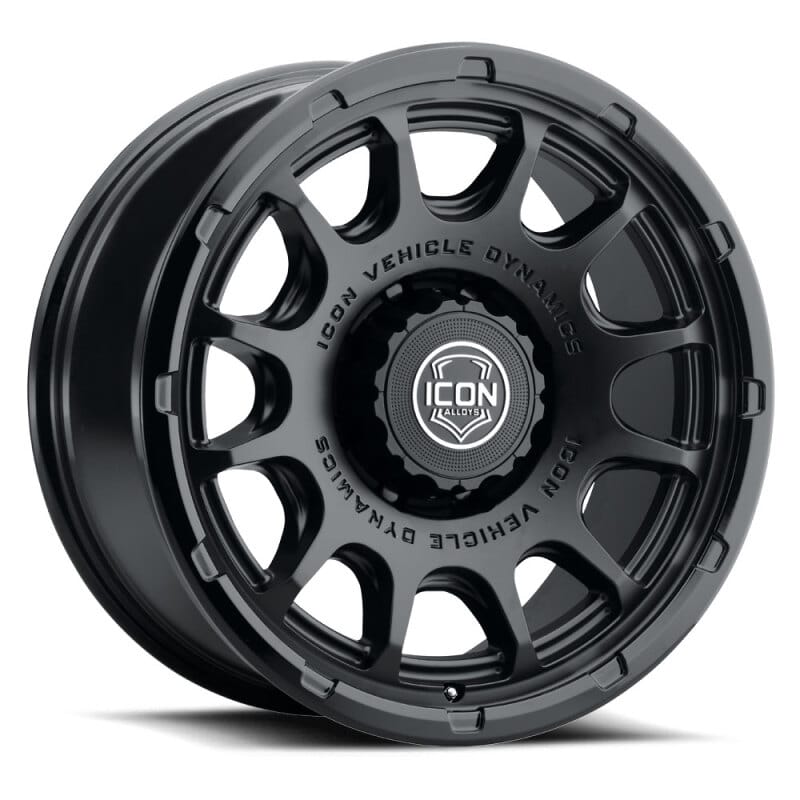 ICON Alloys Rancho 20x9 / 8x6.5 / 12mm / 5.5in BS DBL Black Wheel