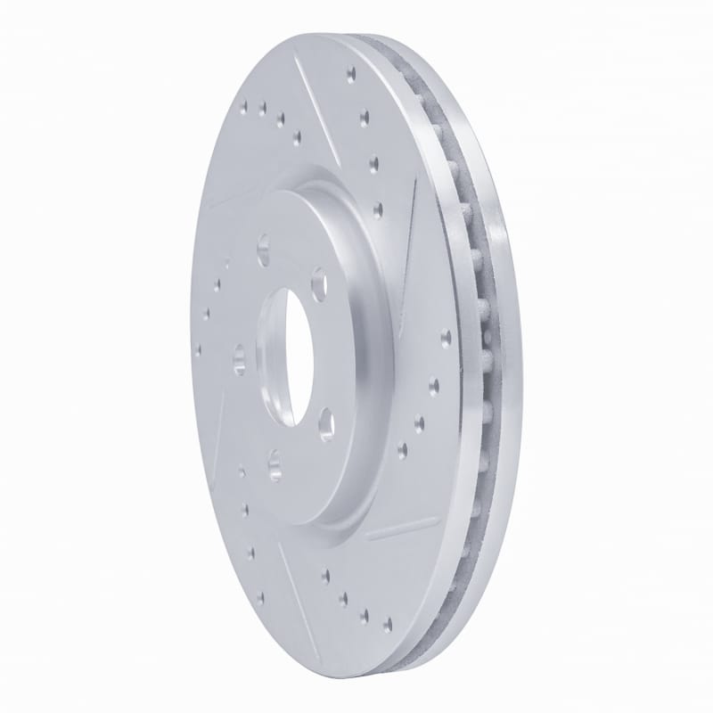 R1 03-09 Chrysler PT Cruiser Front Right Drilled & Slotted Silver Brake Rotor thumbnail 2