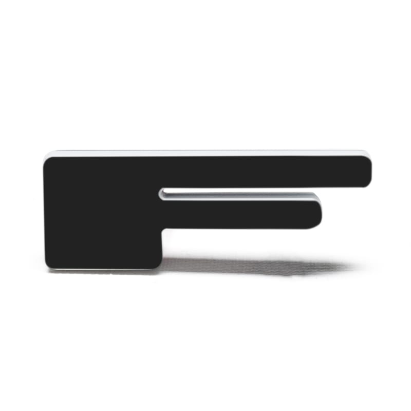 ORACLE Lighting Universal Illuminated LED Letter Badges - Matte Blk Surface Finish - F - 3141-F-005 thumbnail 2