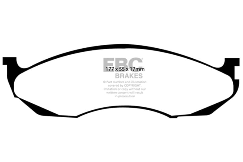 EBC Brakes Extra Duty Performance Truck and SUV Brake Pads thumbnail 2