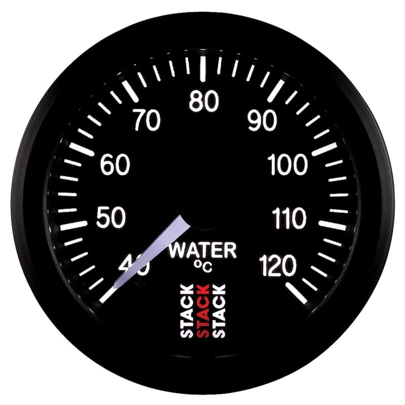 Autometer Stack 52mm 40-120 Deg C 1/8in NPTF Male Pro Stepper Motor Water Temp Gauge - Black thumbnail 4