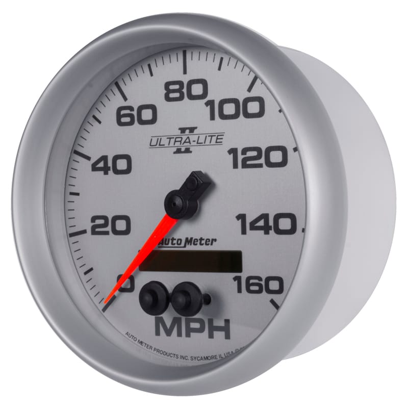 Autometer Ultra-Lite II 5in 0-140MPH In-Dash Electronic GPS Programmable Speedometer thumbnail 2