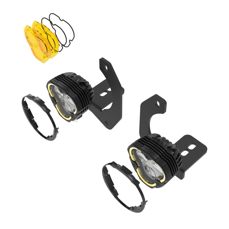 KC HiLiTES FLEX ERA 3 Dual Mode SAE Fog Lights - 2-Light Master Kit for Jeep JK/JL/JT Steel Bumpers thumbnail 4