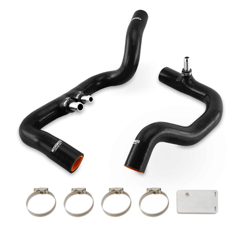 Mishimoto 2018+ Jeep Wrangler JL / Gladiator JT 3.6L AT Black Silicone Radiator Coolant Hose Kit thumbnail 2