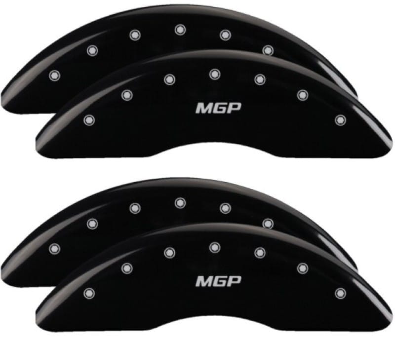 MGP 4 Caliper Covers Engraved Front & Rear 2019+ Ram 2500/3500 Black Finish Silver MGP Logo thumbnail 2