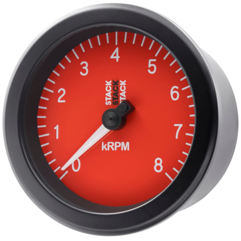 Autometer Stack Sport 88mm 0-8K RPM Tachometer - Red thumbnail 2