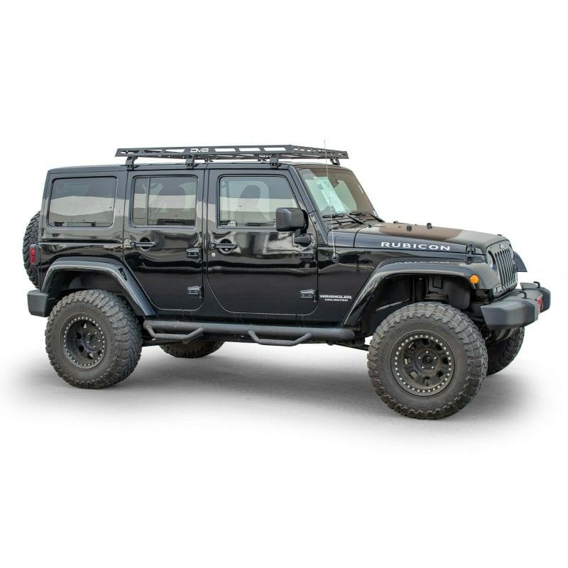 DV8 Offroad 07-18 Jeep Wrangler JK 4 DR / JL 2 DR & JT / 18+ Gladiator Roof Rack thumbnail 5