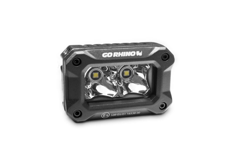 Go Rhino Xplor Bright Series Rectangle LED Spot Light Kit (Surface/Thread Stud Mnt) 3x2 - Blk (Pair) thumbnail 3