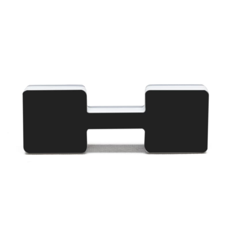 ORACLE Lighting Universal Illuminated LED Letter Badges - Matte Blk Surface Finish - H - 3141-H-001