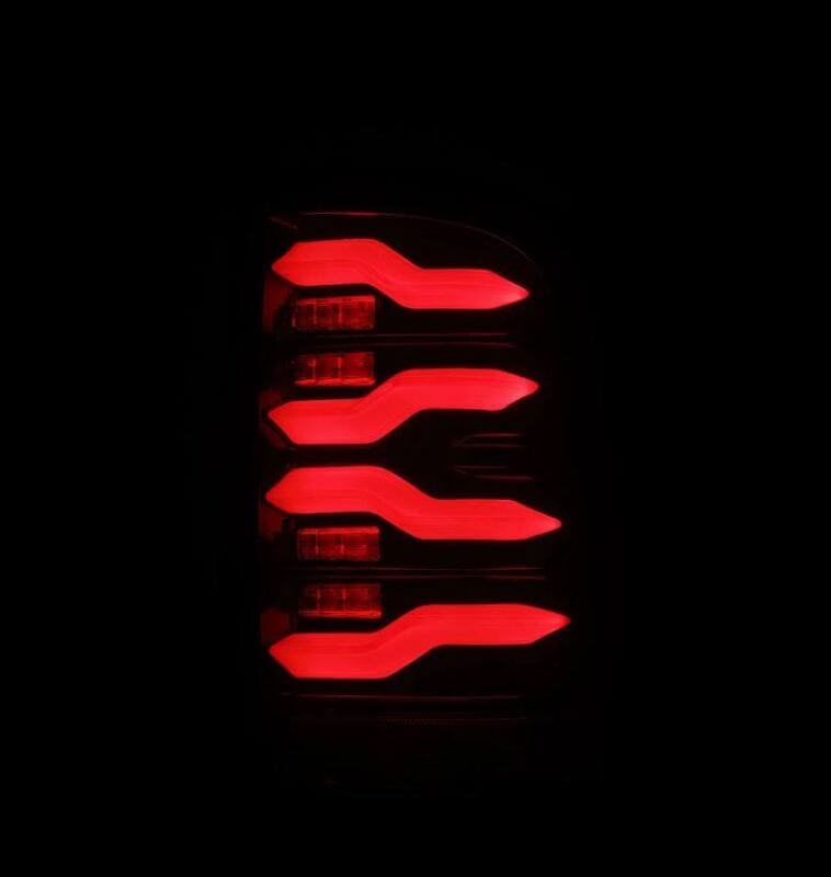 AlphaRex 09-18 Dodge RAM LUXX-Series LED Taillights Black Red w/Actv Light & SS thumbnail 3
