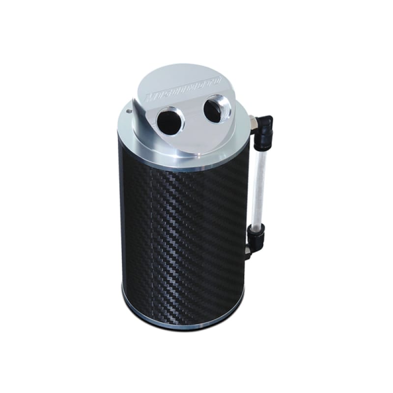 Mishimoto Carbon Fiber Oil Catch Can 10mm Fittings thumbnail 2