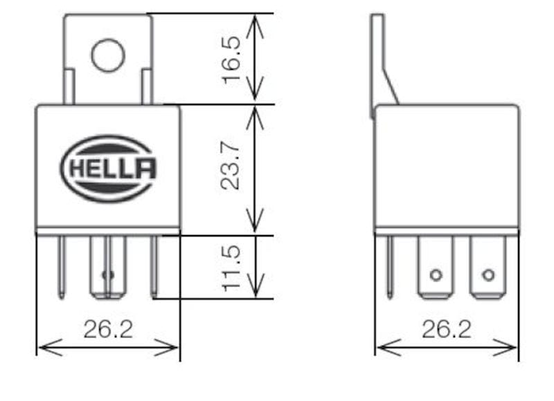 Hella Relay Mini Iso 5 Pole 24V Spdt Bkt thumbnail 2